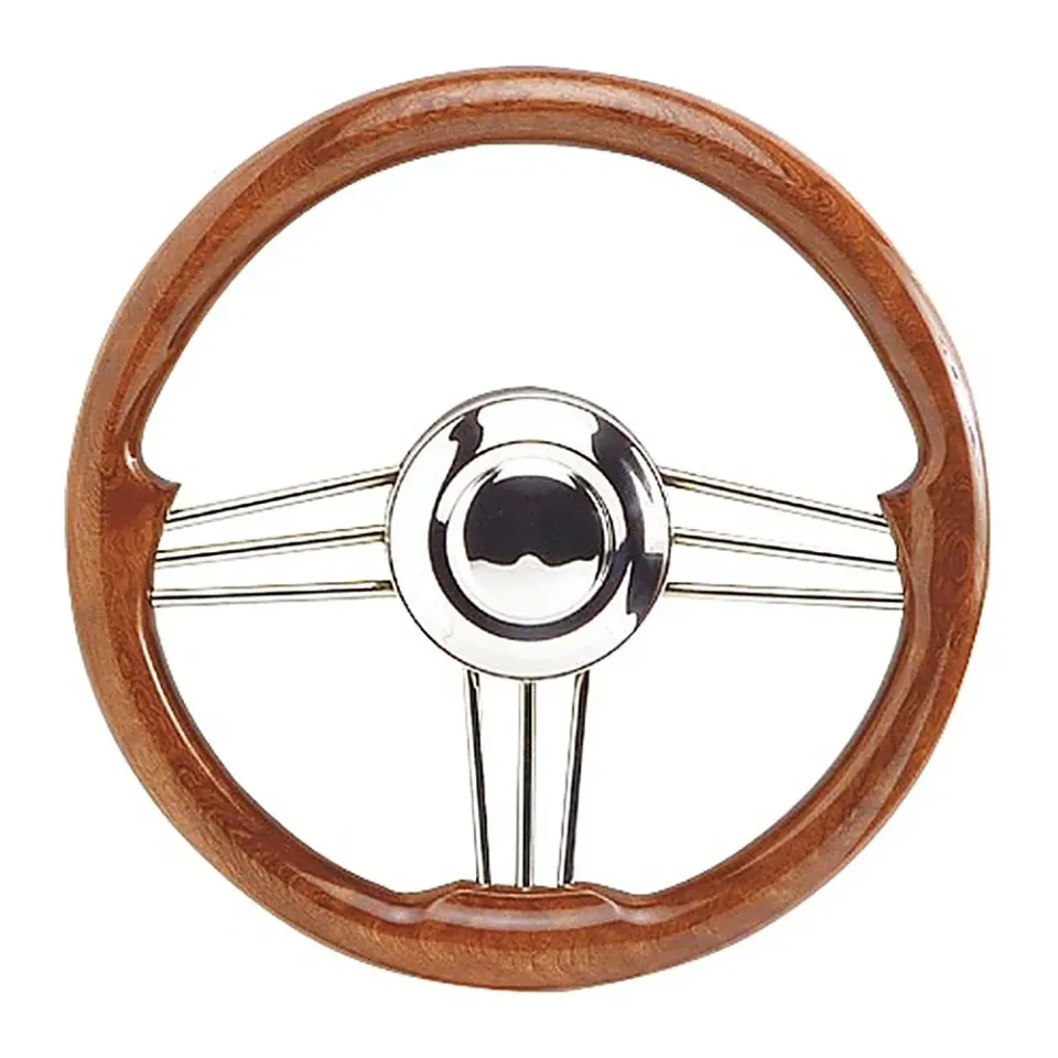 easysea barre à roue inox acajou 350 mm universelle