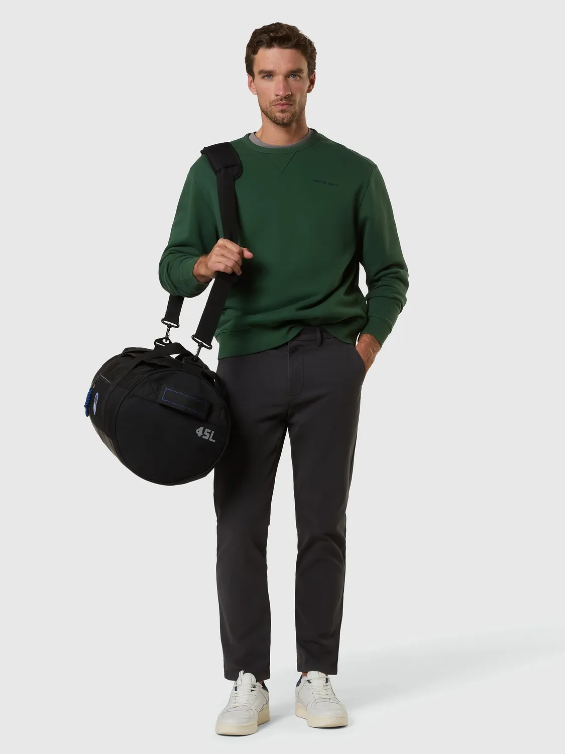 North Sails sweat stonewashed homme effet délavé