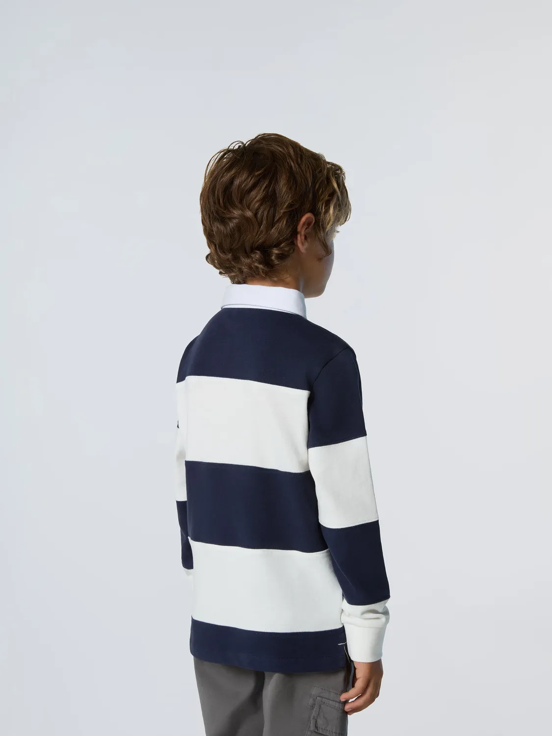 North Sails polo rugby rayé manches longues enfant combo 2