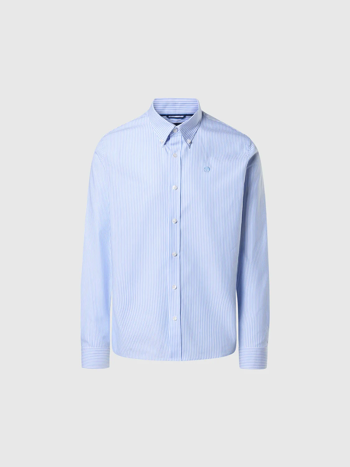 North Sails Oxford chemise rayée coton col boutoné