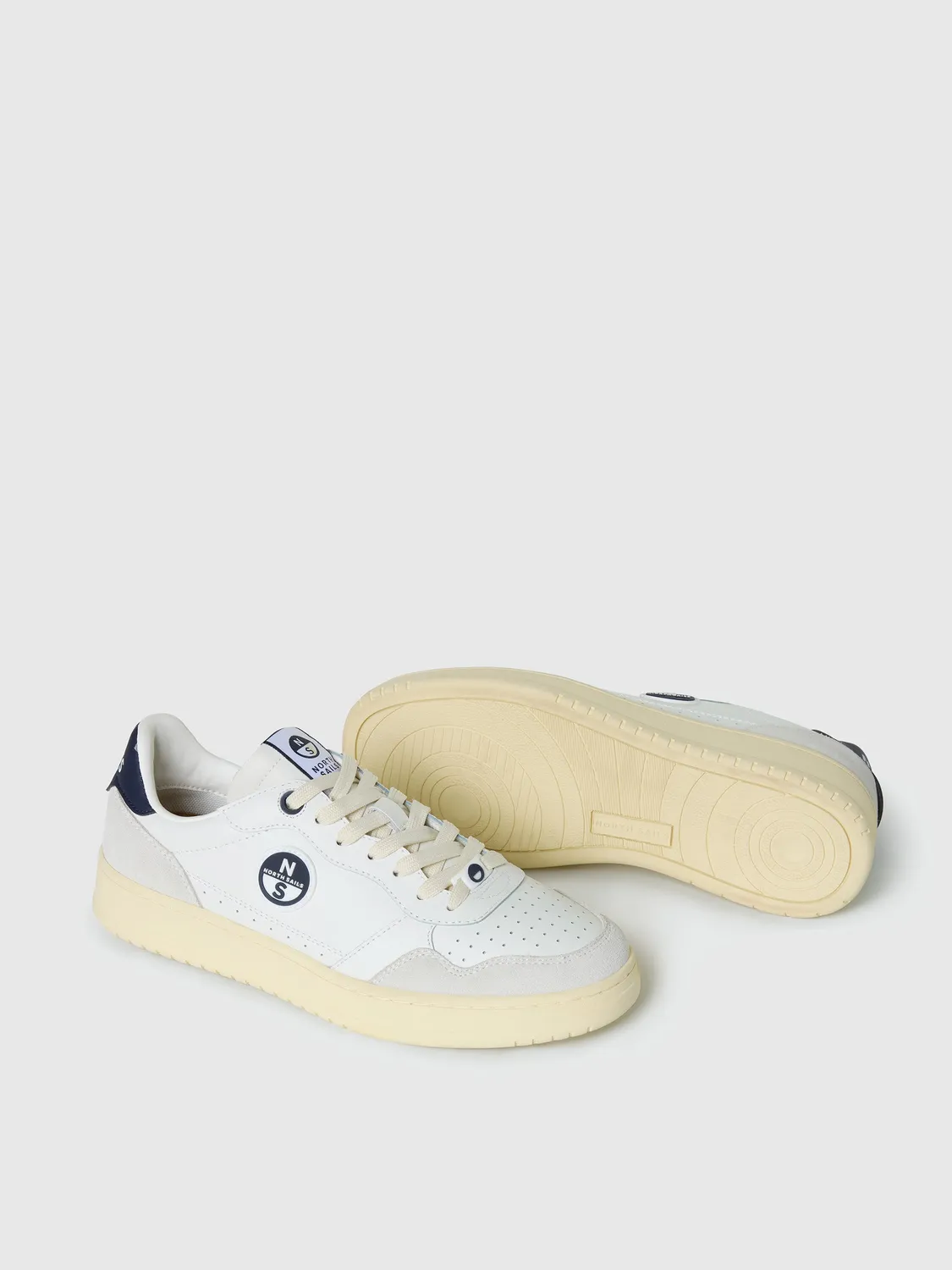 North Sails Tide sneaker cuir blanc marine homme
