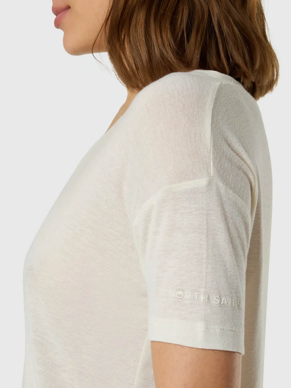 North Sails V-neck t-shirt col V lin respirant