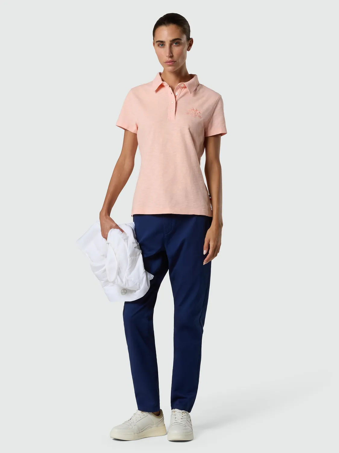North Sails Saint-Tropez polo slub femme rose corail