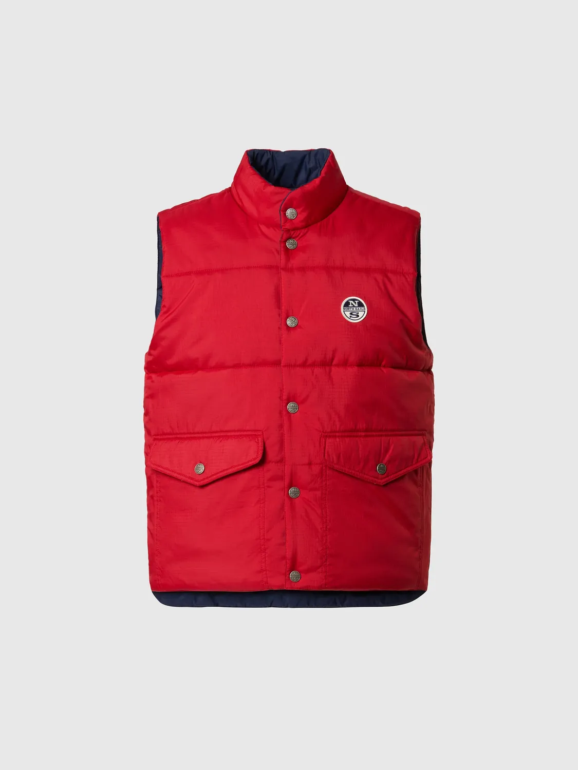 North Sails Shot gilet réversible rouge urban homme