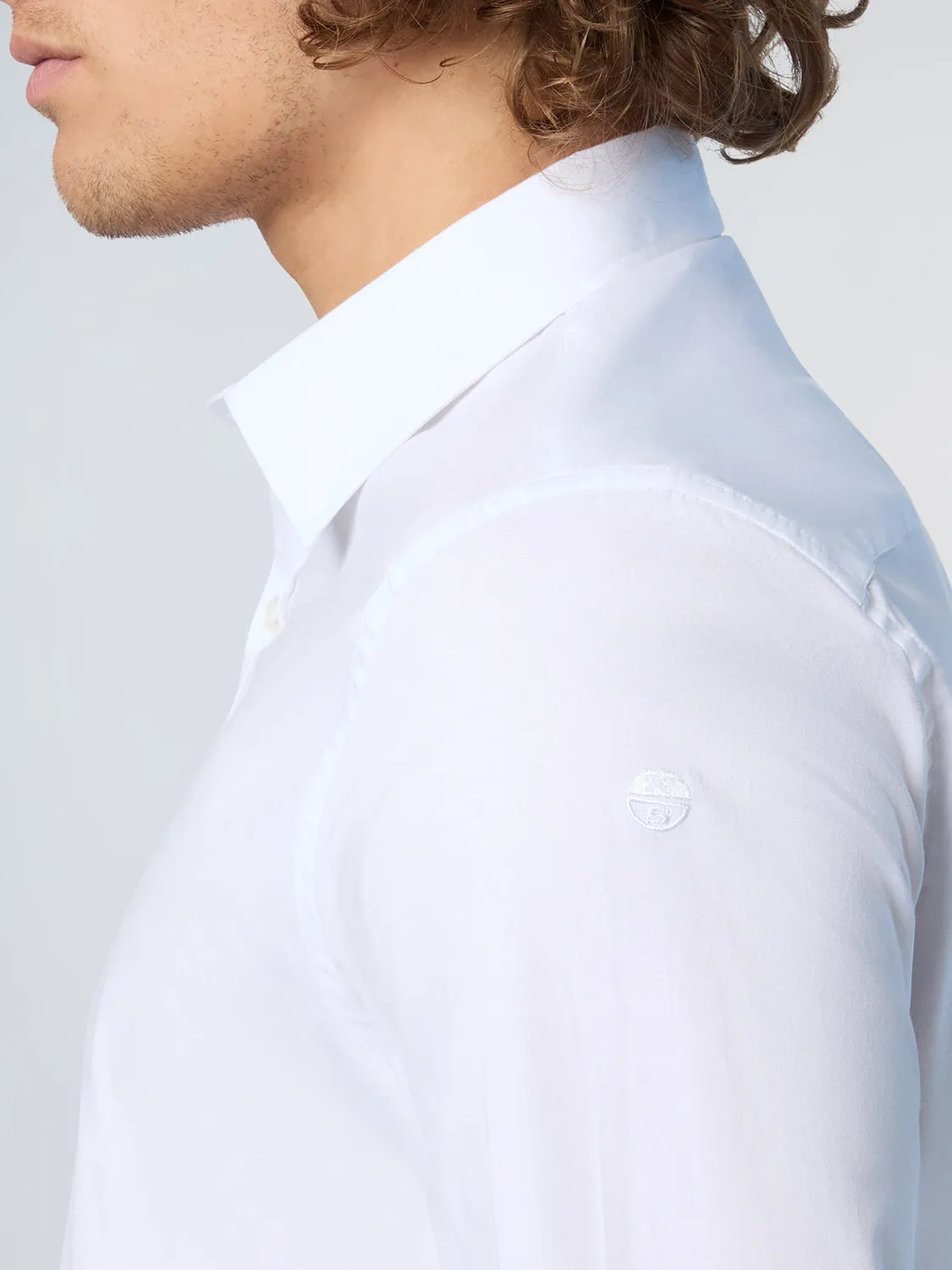 North Sails chemise popeline homme boutons logo