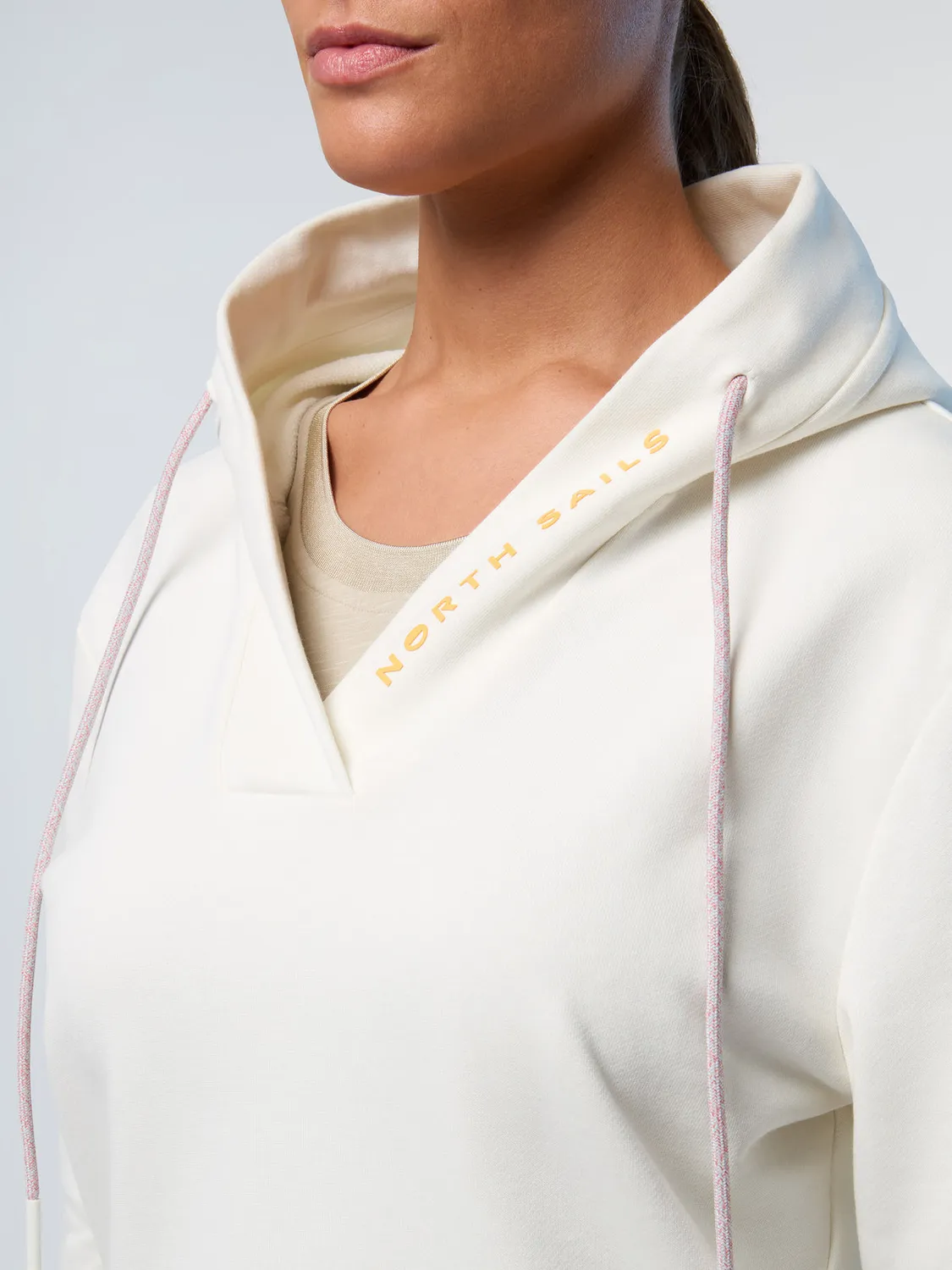 North Sails sweat capuche col V coton imprimé