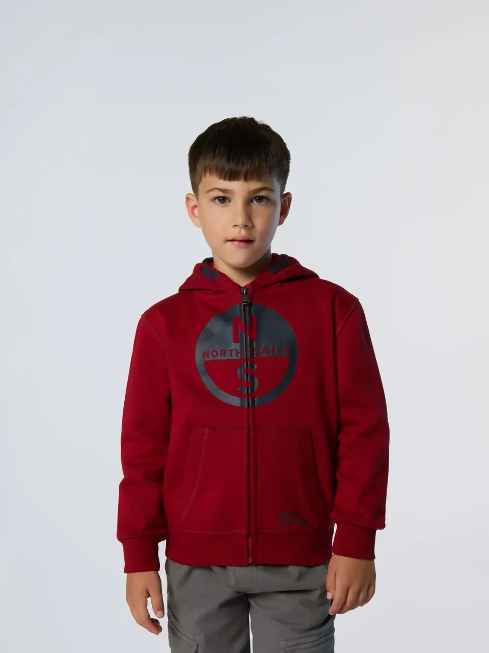 North Sails sweat capuche zippé maxi logo coton bio