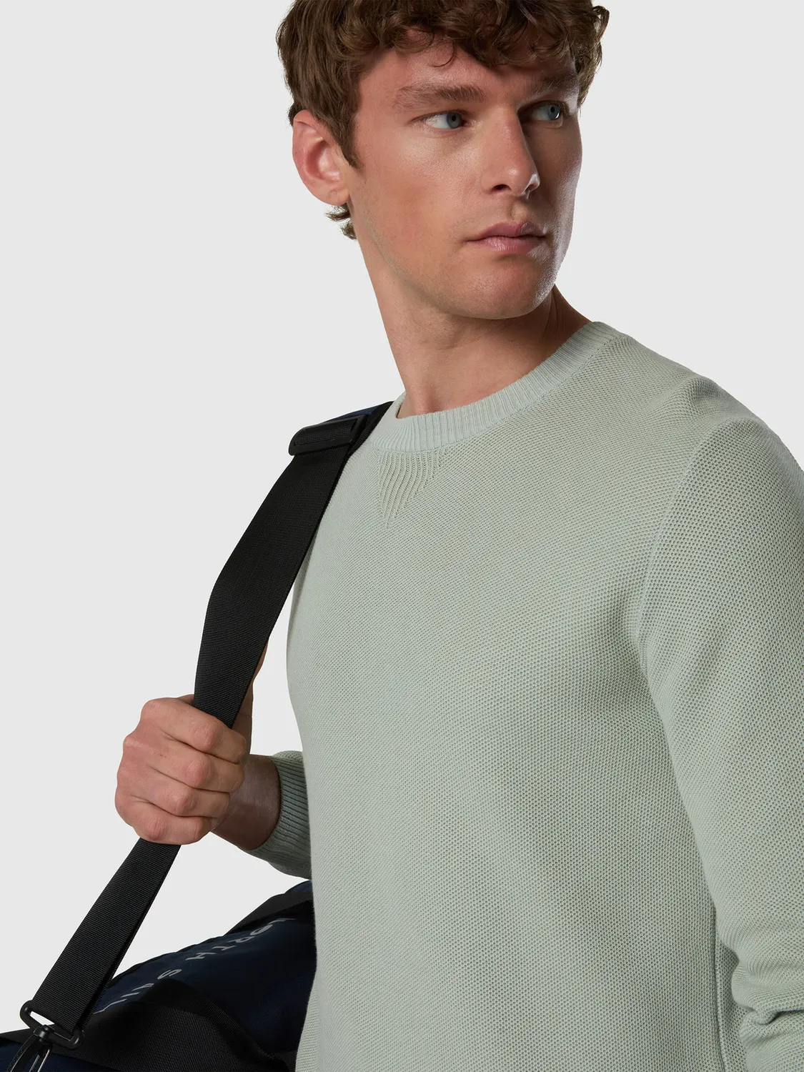 North Sails Honeycomb pull col rond nid abeille coton bio