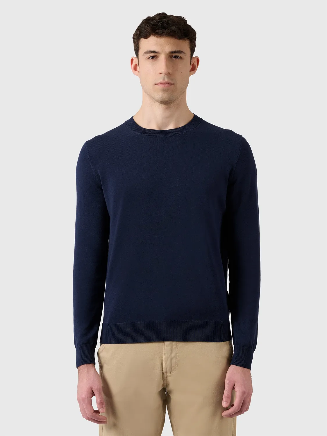 North Sails Crew Neck Knit pull col rond gris chiné