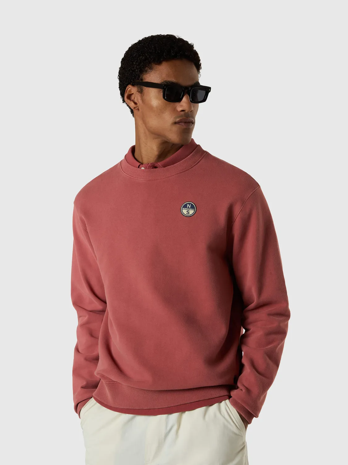 North Sails Archive sweatshirt maxi print coton bio