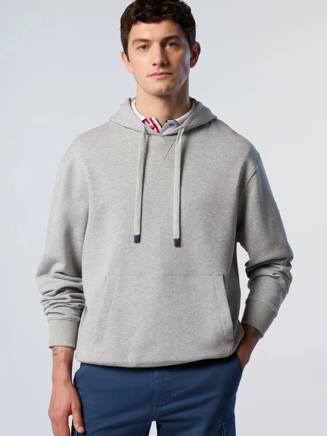 North Sails hoodie côtes latérales coton bio