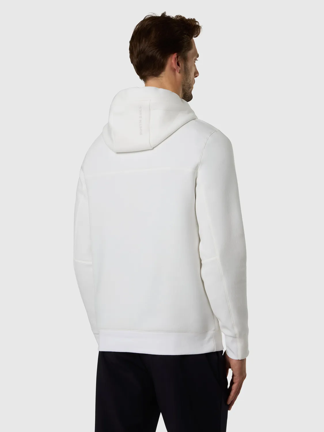 North Sails Piqué Scuba sweat demi-zip marshmallow