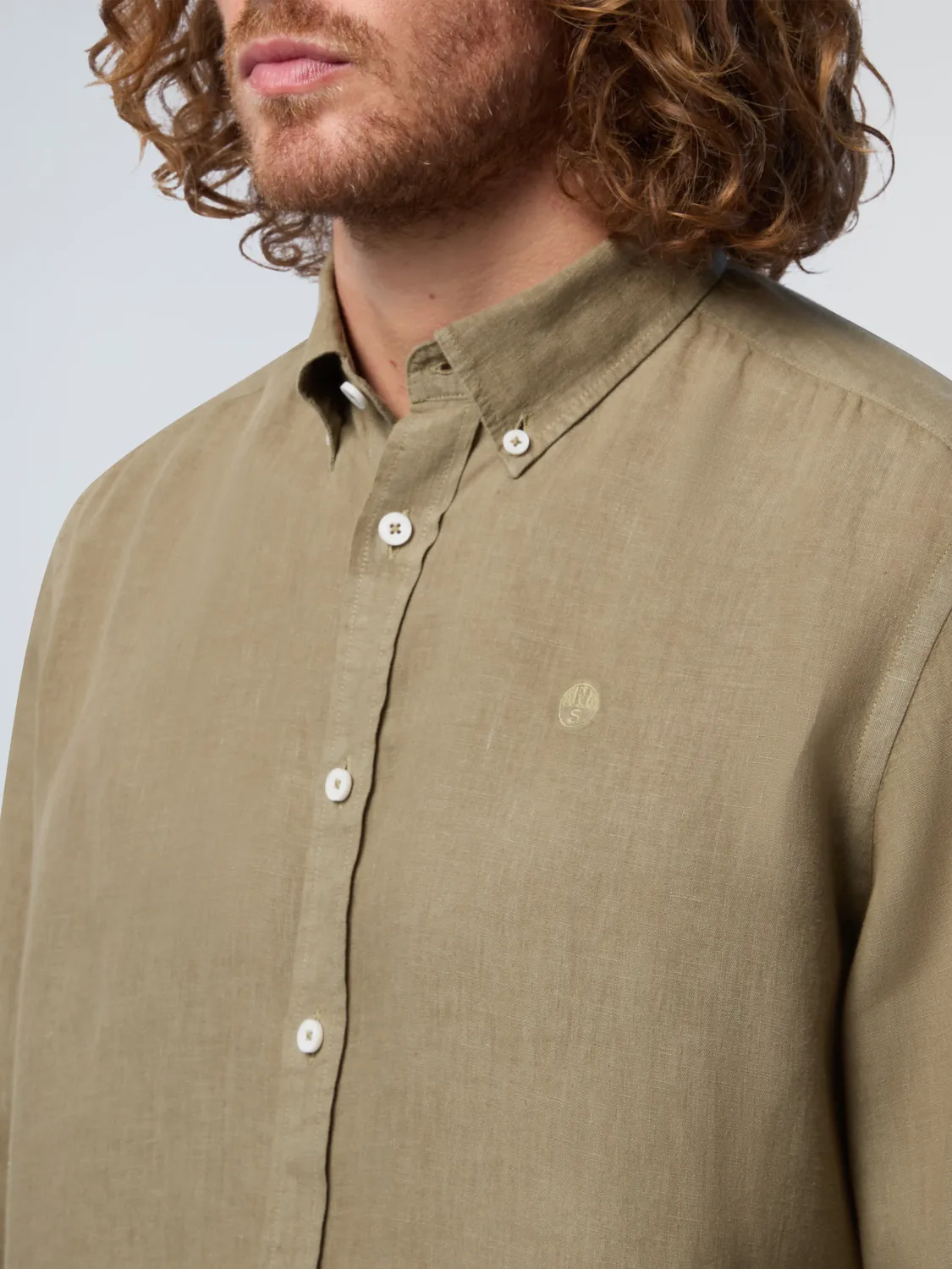 North Sails chemise lin bleue beacoup