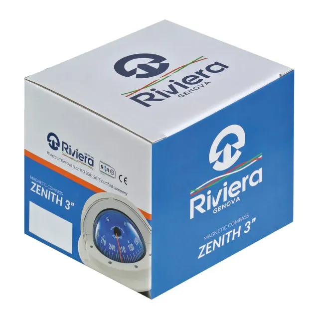 Riviera Zenith Slim compas bateau 80 mm noir