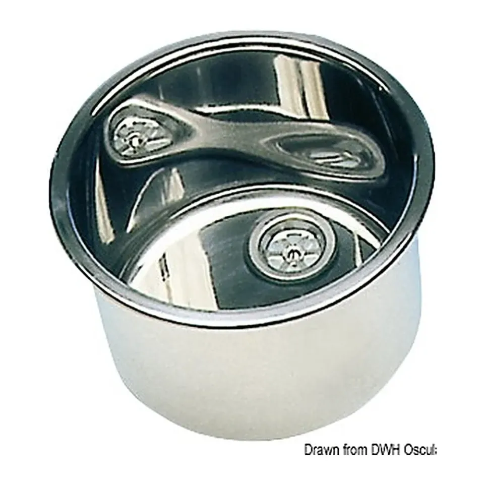Osculati évier rond inox poli 385x180 mm