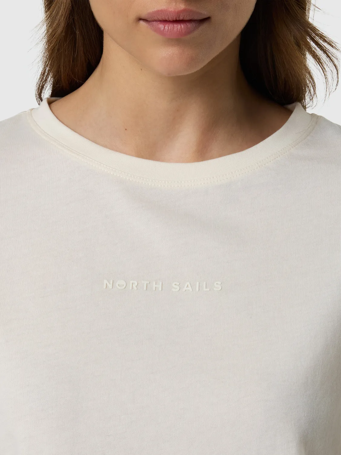 North Sails t-shirt logo ton sur ton Steel blue femme