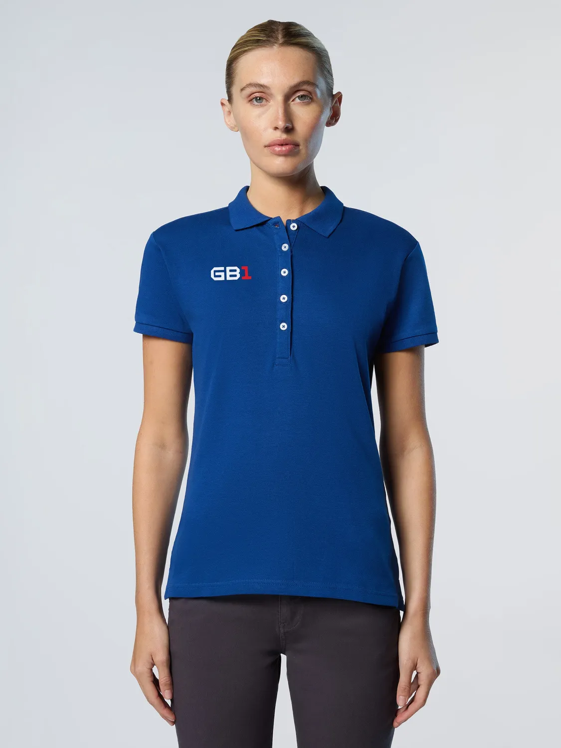 North Sails GB1 polo piqué stretch bleu océan femme