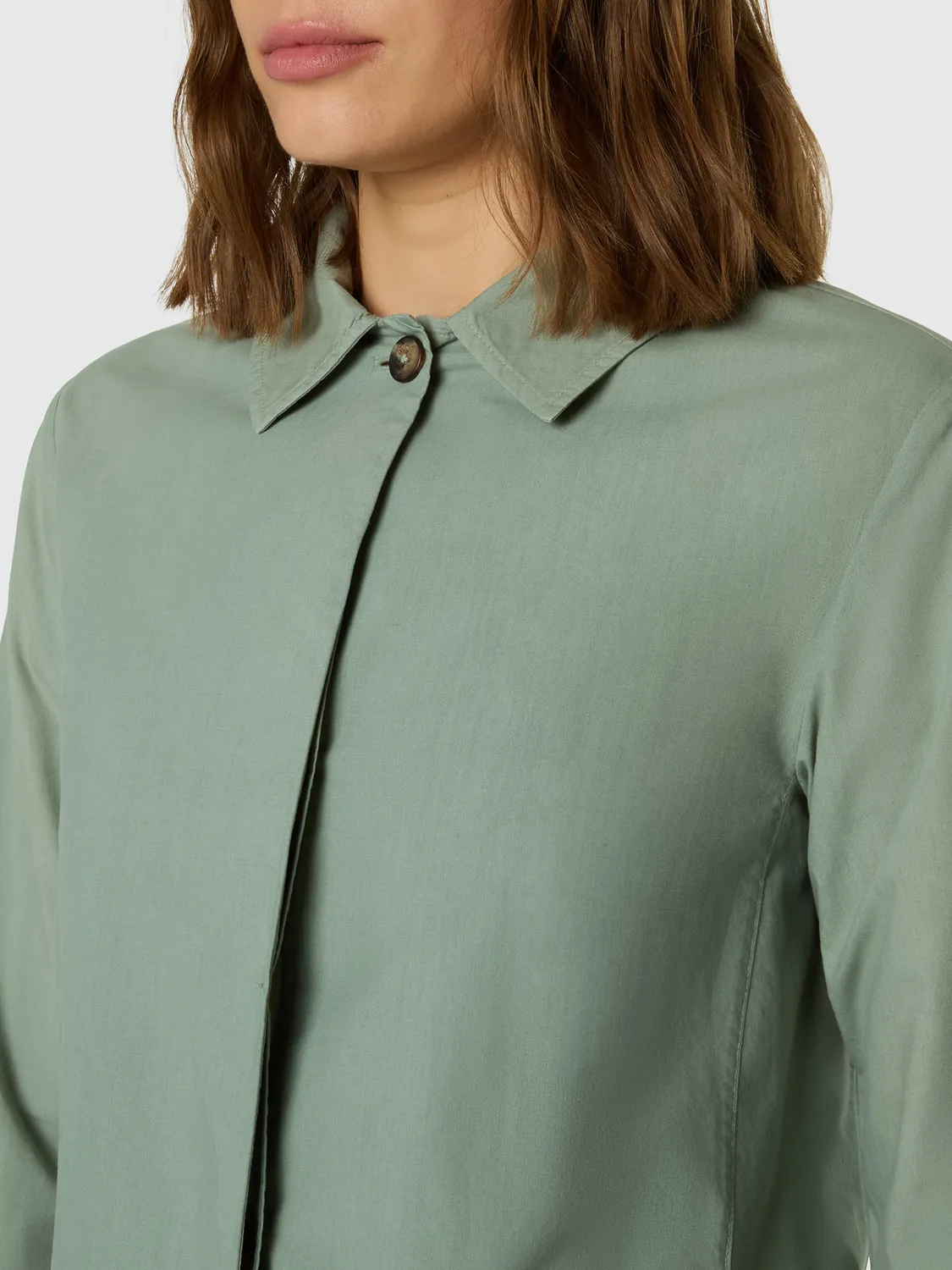 North Sails Peachskin trench mi-long coton bio