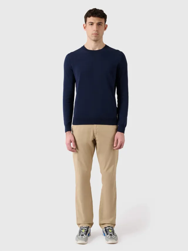 North Sails Crew Neck Knit pull col rond gris chiné