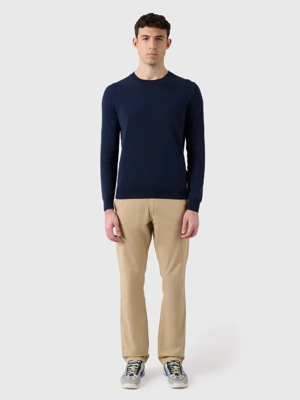 North Sails Crew Neck Knit pull col rond gris chiné