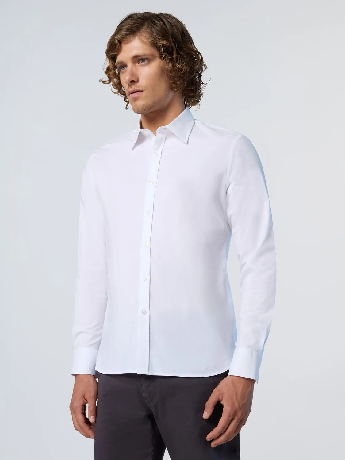 North Sails chemise popeline homme boutons logo