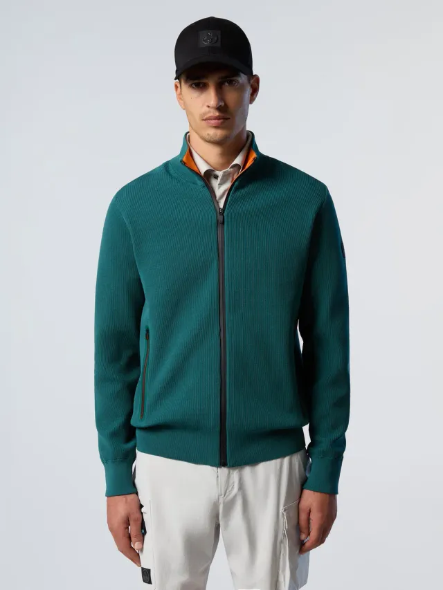 North Sails Technical Knit pull zippé col montant polyester recyclé