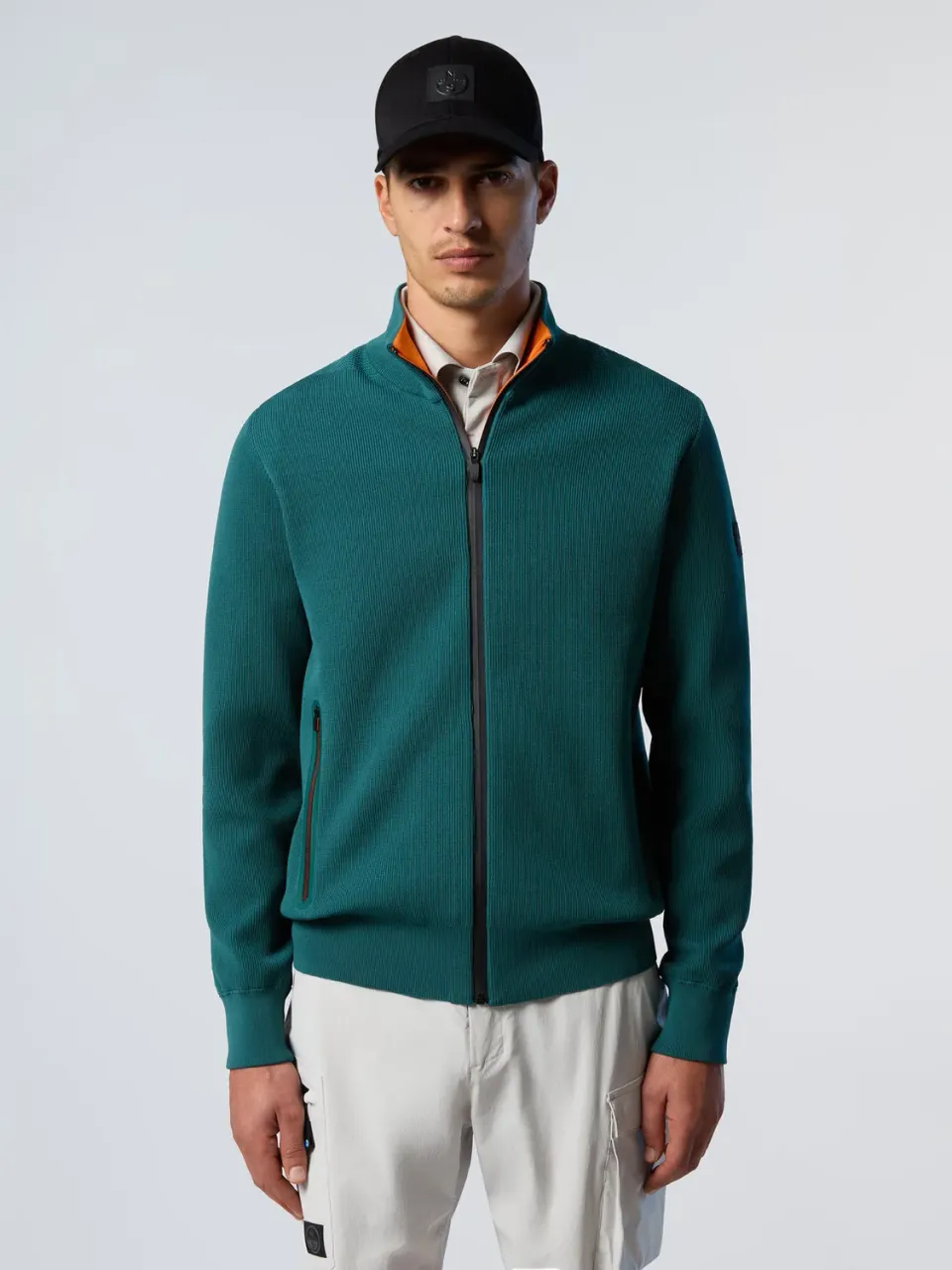 North Sails Technical Knit pull zippé col montant polyester recyclé