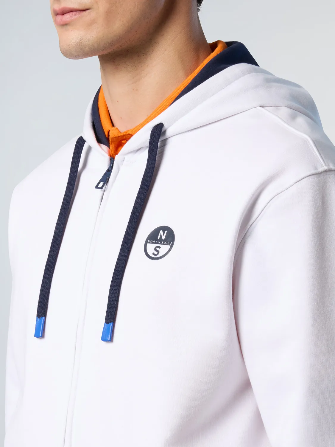 North Sails Sweat zippé capuche patch logo