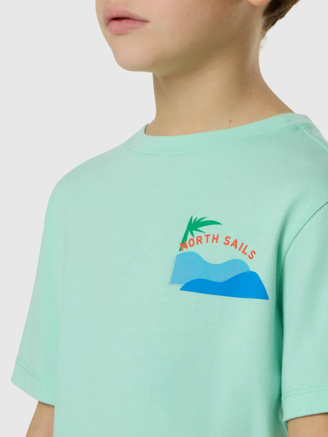 North Sails T-shirt imprimé océan coton bio