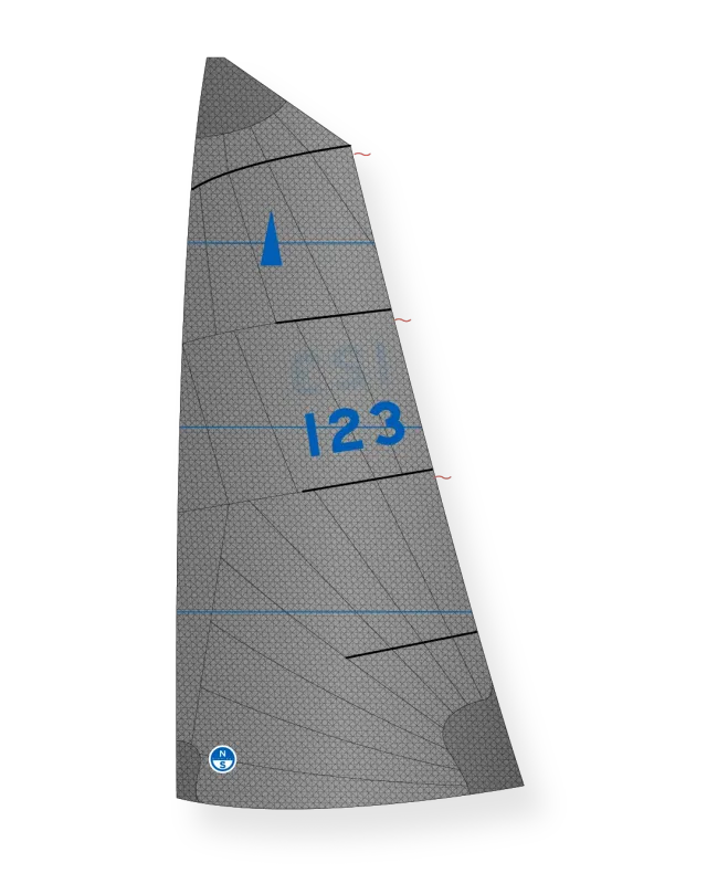 North Sails Merlin Rocket M-8 grand-voile radiale