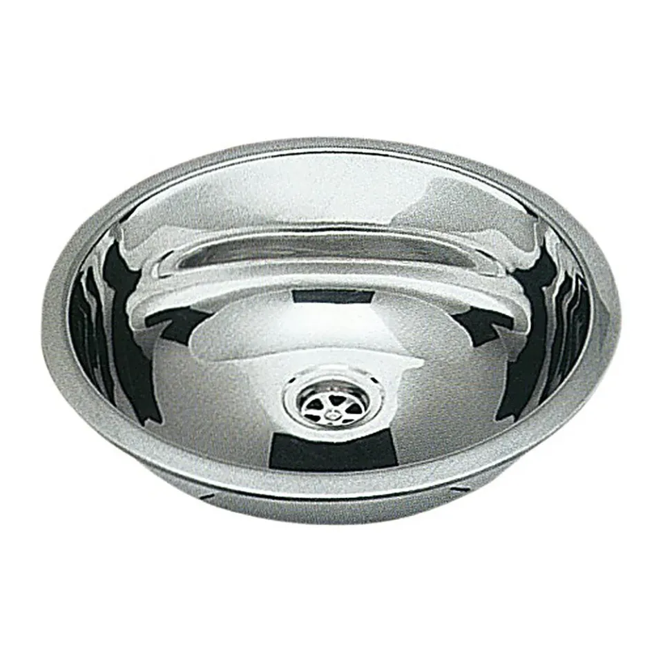 easysea Rund 387 mm évier rond inox poli miroir