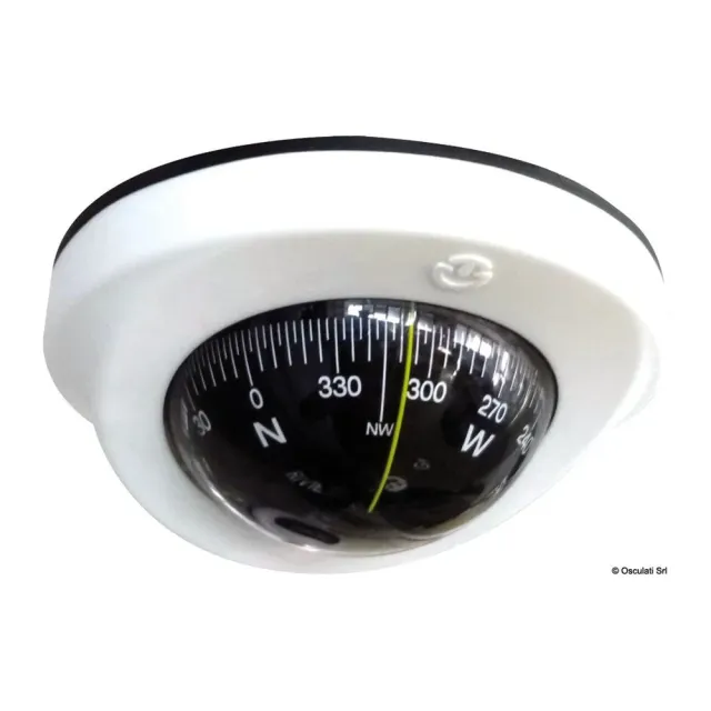 Riviera Astra BAS1 compas plafond 4 pouces blanc noir