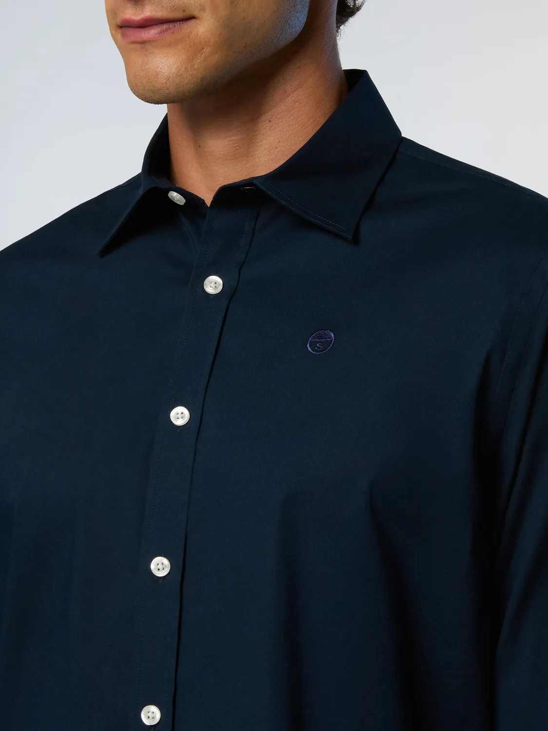 North Sails Stretch Poplin chemise manches longues coton bio
