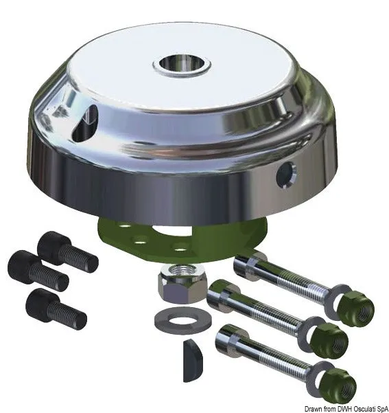 Ultraflex X90 cache moyeu chromé 90° antivol direction