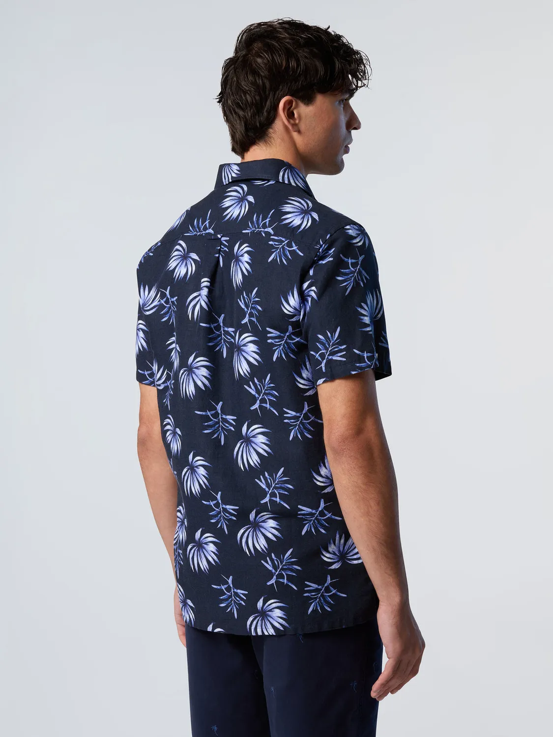North Sails chemise bowling tropicale lin homme
