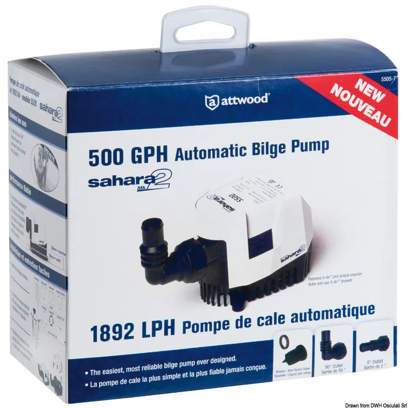 Attwood Sahara Mk2 pompe cale S800 12V 39 L lot 12