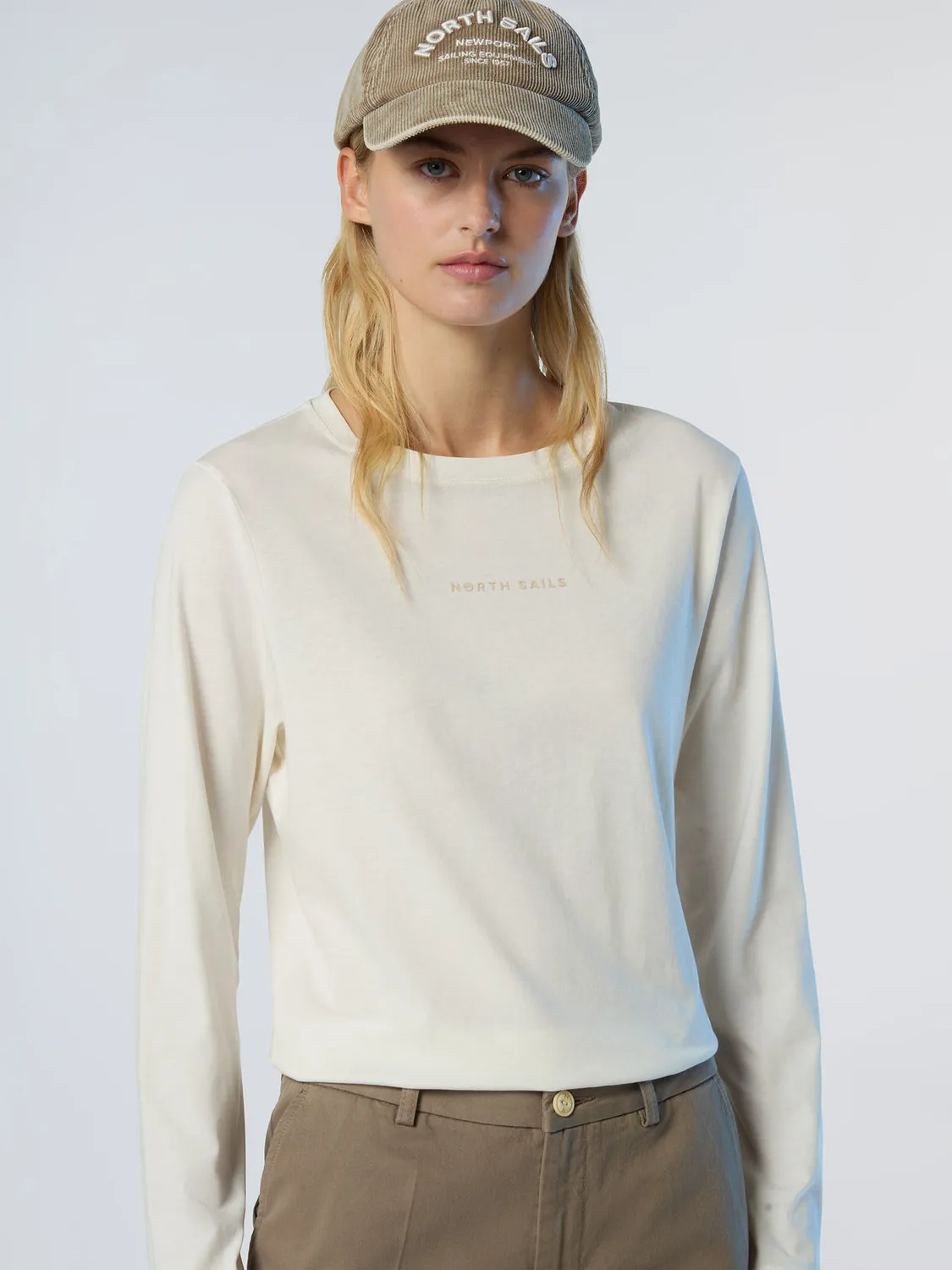 North Sails T-shirt manches longues logo relief coton