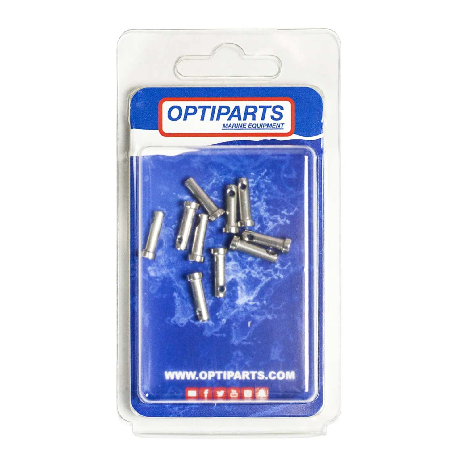 Optiparts EX2712-10 axe à chape inox 4x14 mm lot de 10