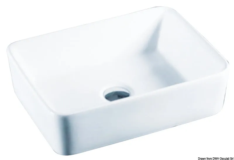 easysea évier bateau céramique blanc 400x300x130 mm