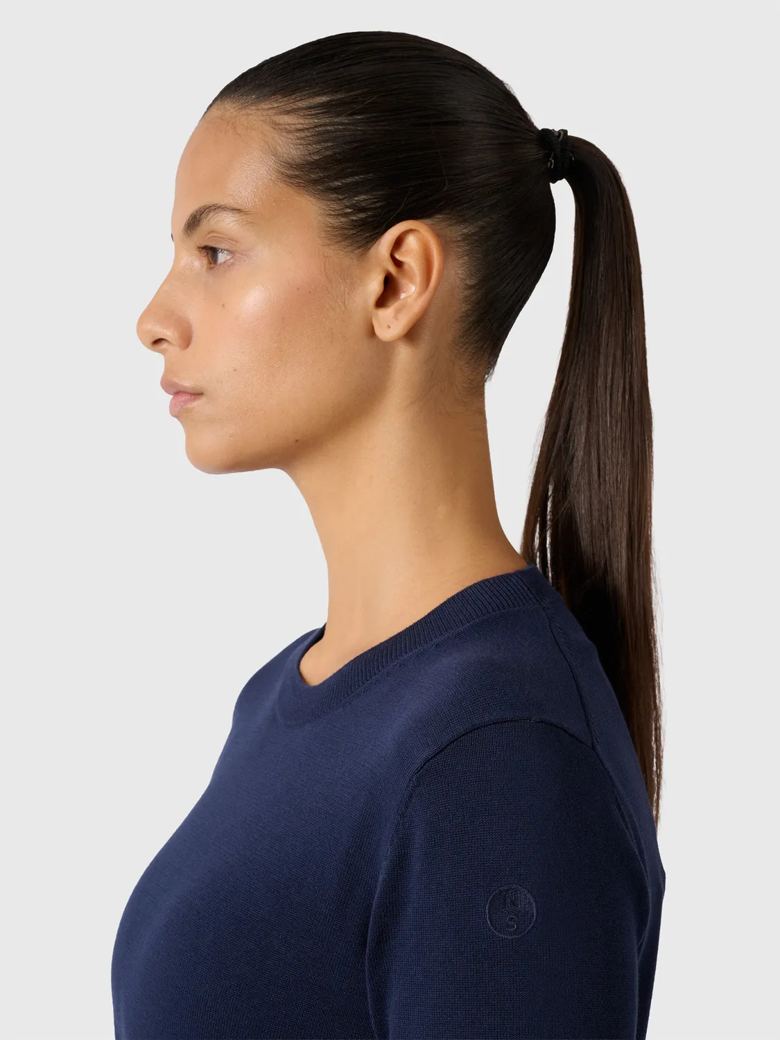 North Sails Crew Neck Knit pull femme bleu marine