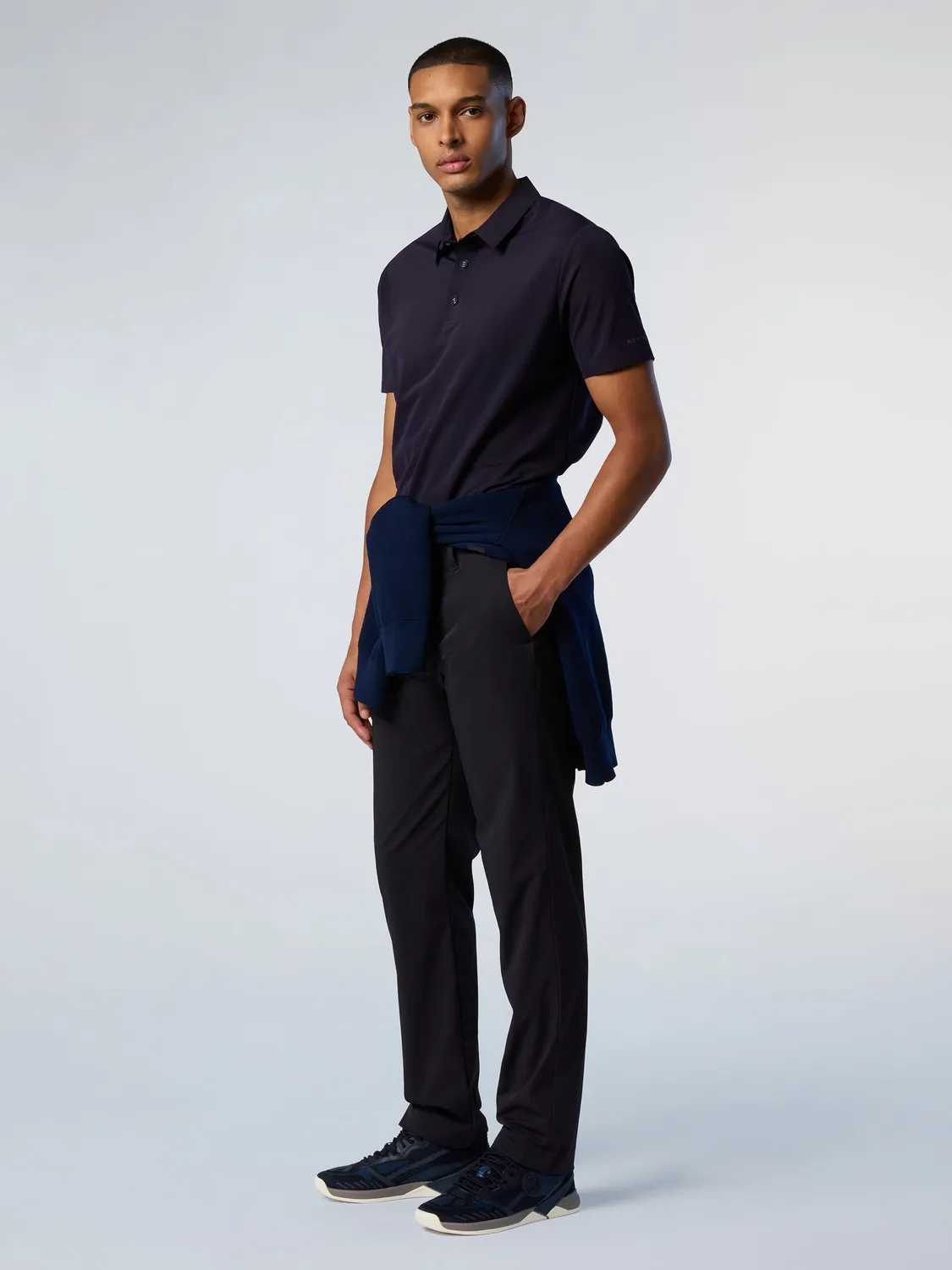 North Sails polo micro-piqué NorthTech noir homme
