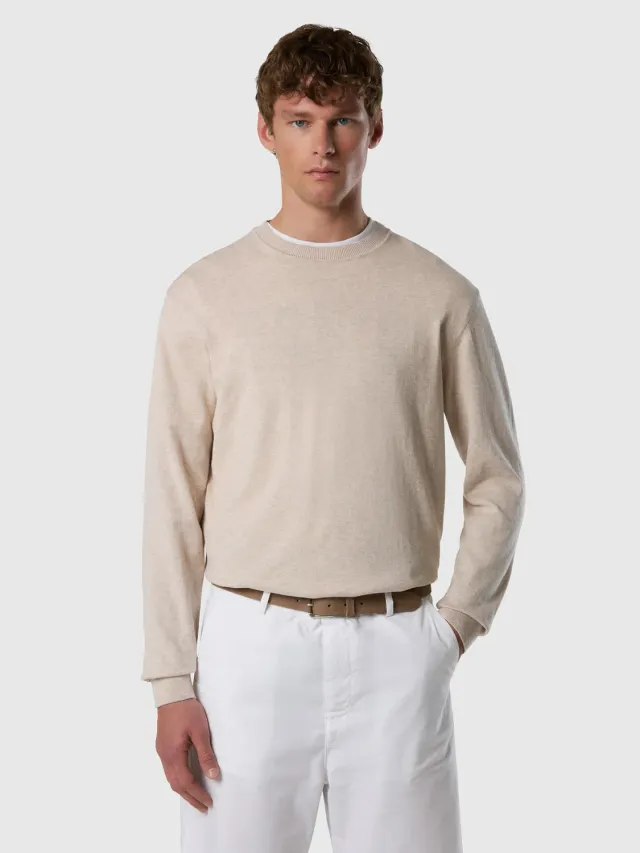 North Sails Light pull col rond coton bio