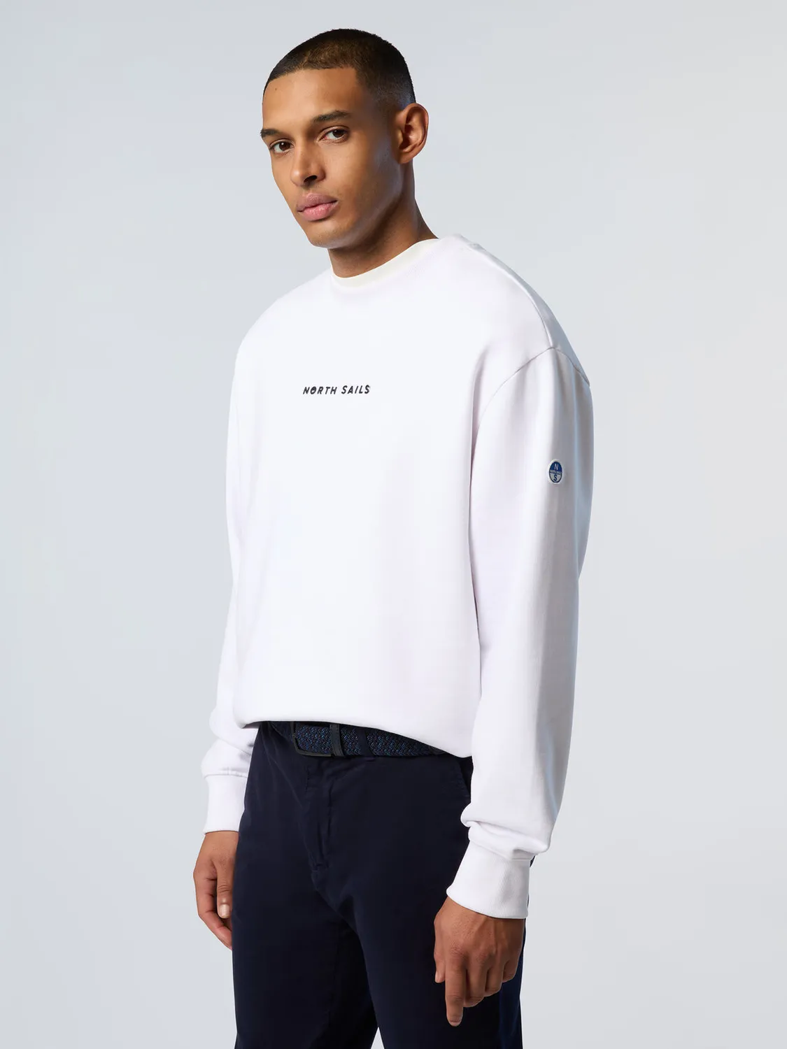 North Sails sweat coton bio broderie effet marin