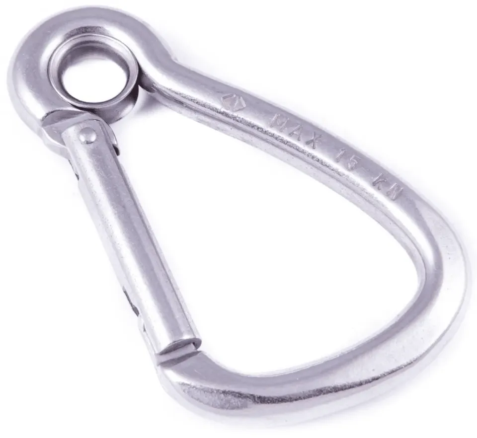 Sea Sure mousqueton asymétrique à œil 8x87 mm inox