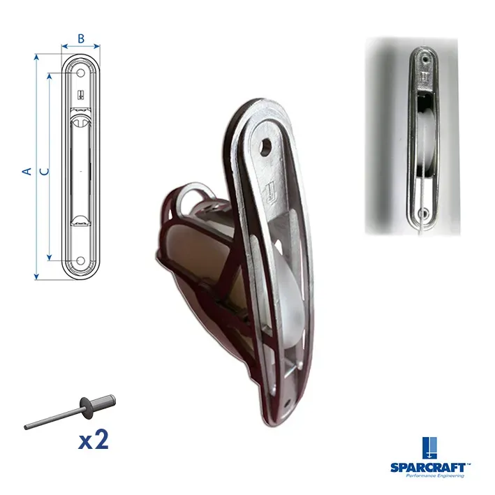 Sparcraft boîte à réa inox Ø60 complète mât