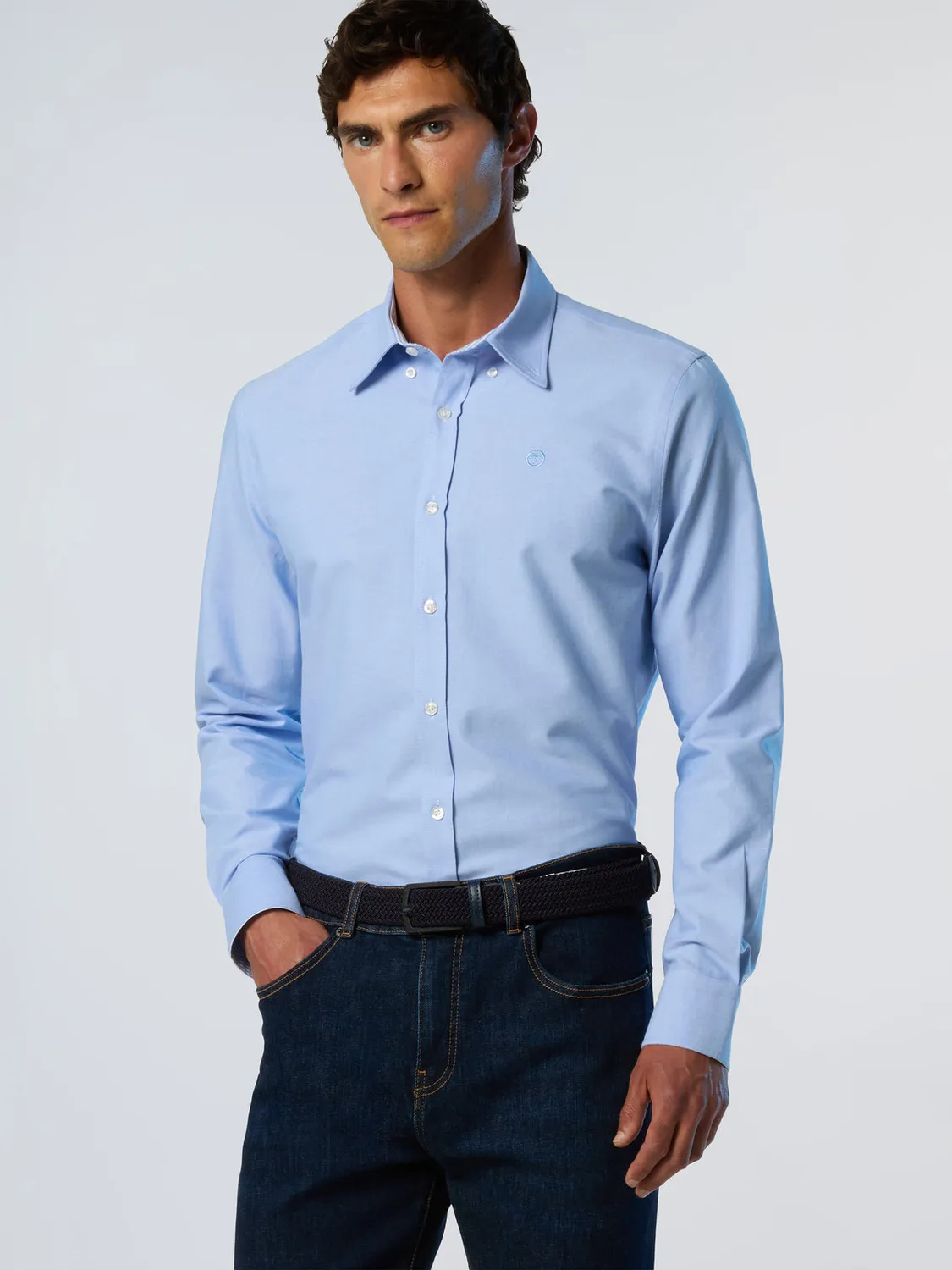 North Sails chemise oxford coton bio logo brodé