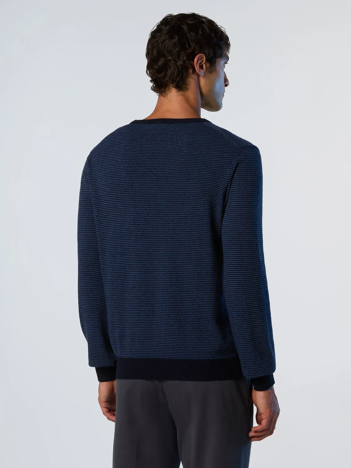 North Sails Rayé pull cachemire col rond homme