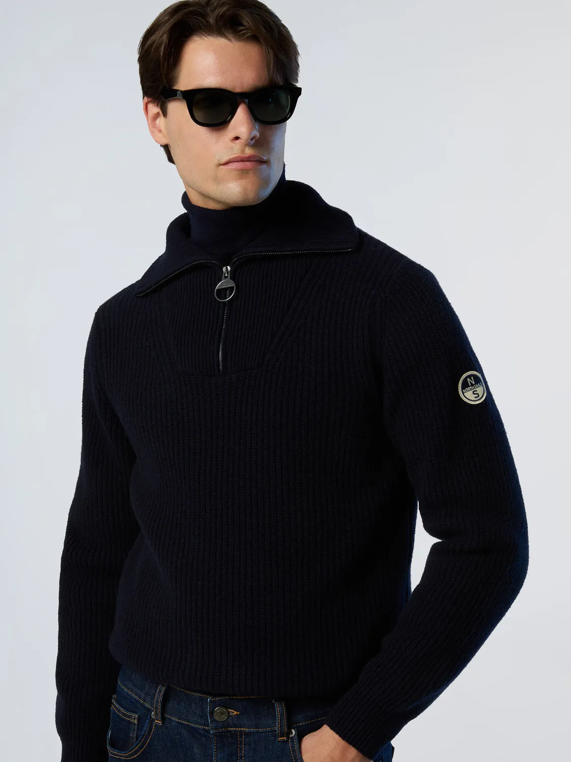 North Sails Archive pull trucker laine demi-zip