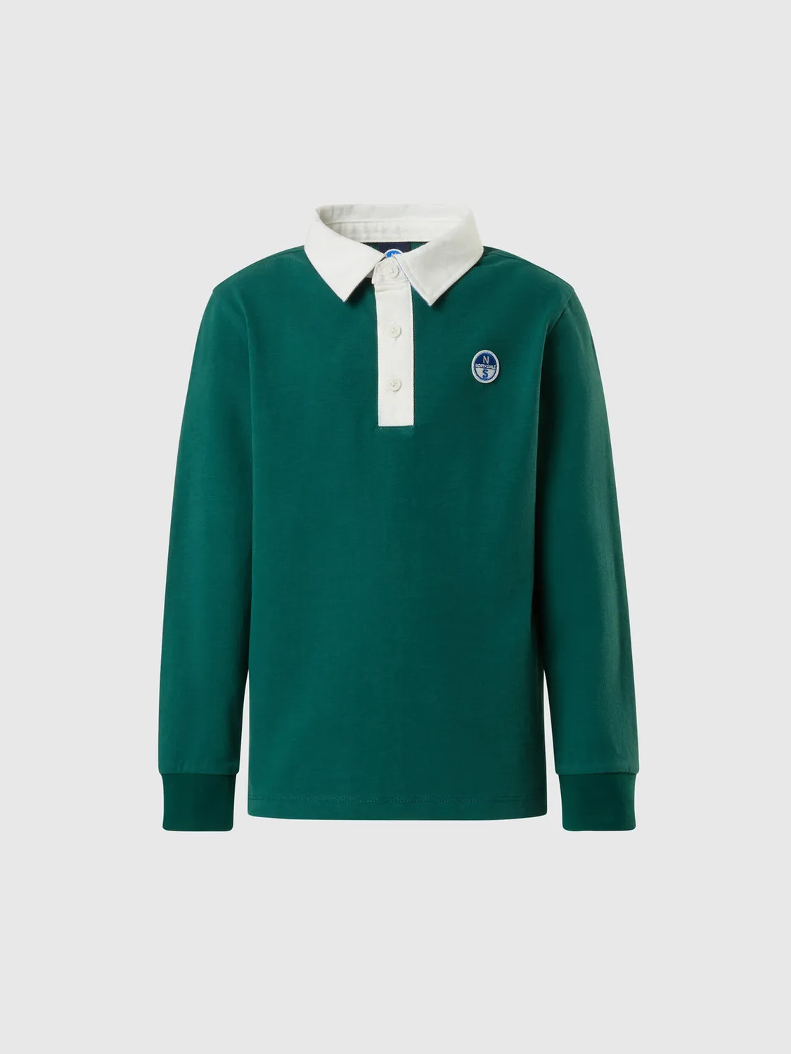North Sails polo manches longues coton bio patch