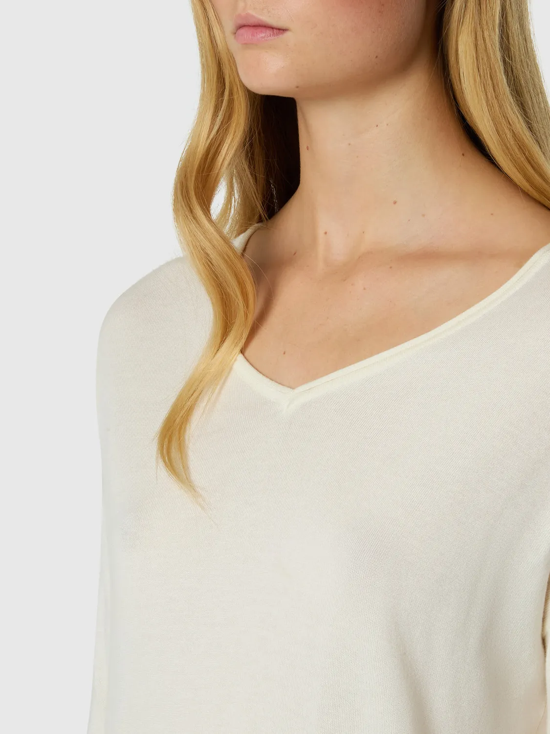North Sails Light V-neck pull col V coton viscose